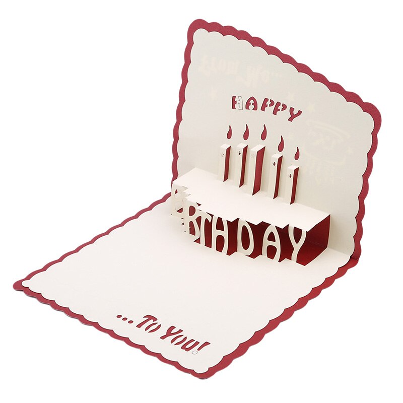 Carte de gâteau 3D Pop Up carte cartes d'anniversaire pour fille enfants femme mari anniversaire gâteau cartes de voeux cartes postales carte