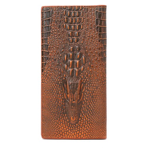 1 pc mænds s 3d alligator pung bifold id kreditkortholder pung pung etui lang clutch billfold: Lcf