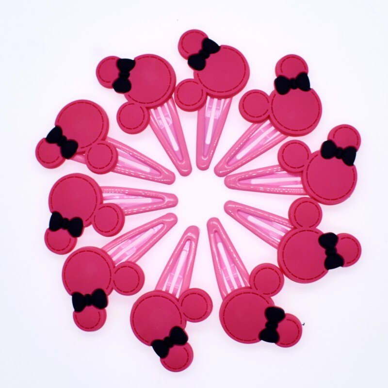 10 stuks schattige meisjes haarspelden in de vorm van een muis en een konijntje in de vorm van een kinderhaaraccessoire, haarspeldjes en haarclips, souvenir: 3