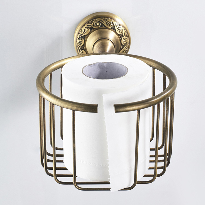 Juego de accesorios de baño antiguos, soporte de papel de latón, accesorios de baño, soporte escovado para inodoro montado en la pared, ganchos para barra de toalla: Morado