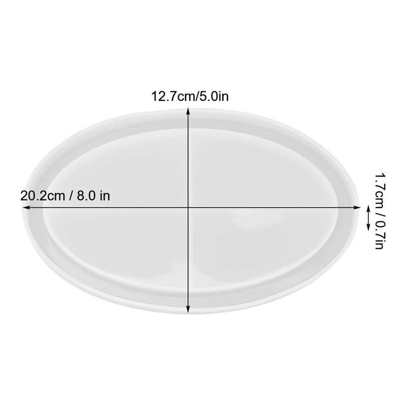 Moule En Silicone Réutilisable De Forme Ovale Pour Pot De Fleurs En Béton Et Argile Pour Plantes Succulentes Faites Maison, Décorations De Jardin (noir