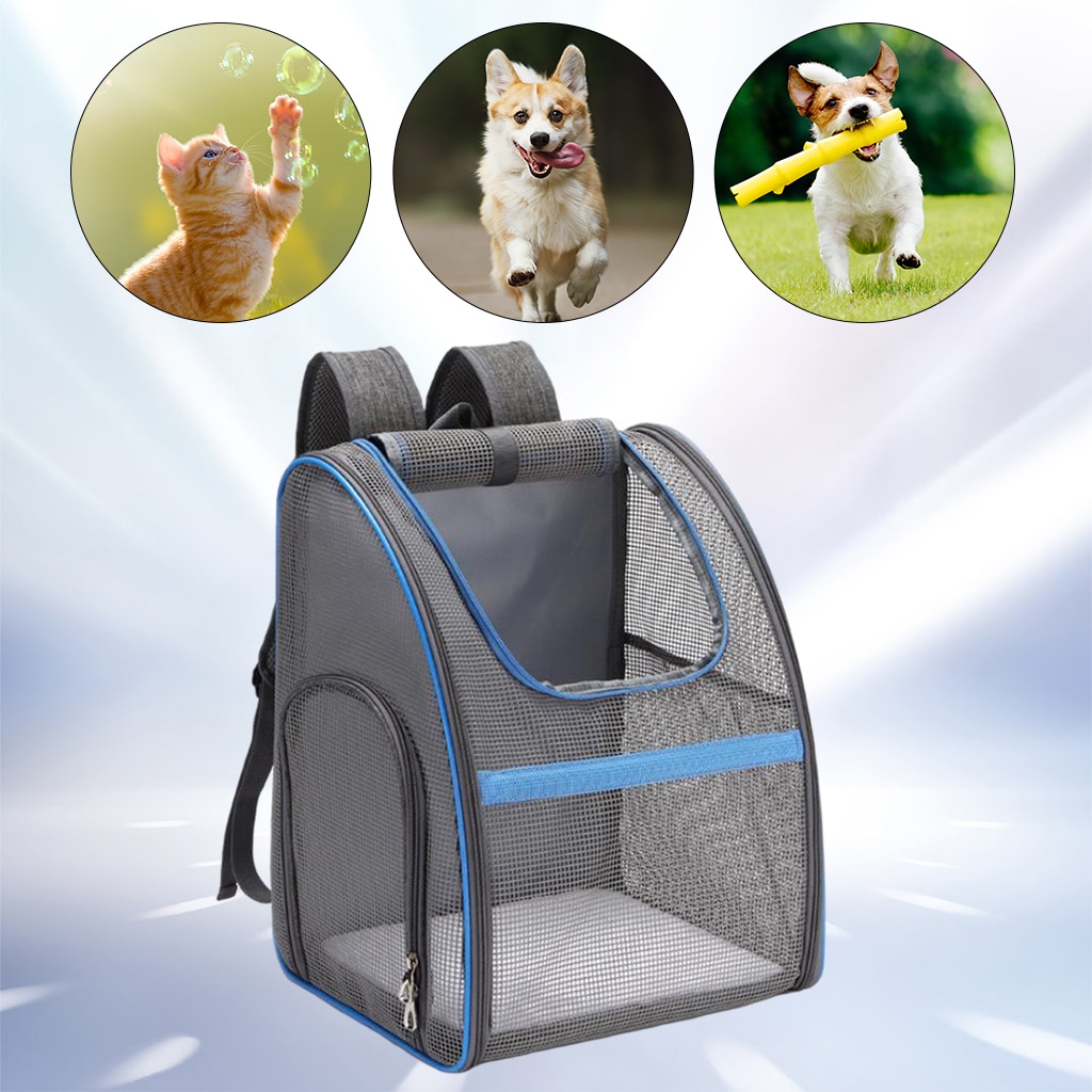 Large Pet Carrier Backpack Portable Cat Dog Travel Bag Breathable Rucksack