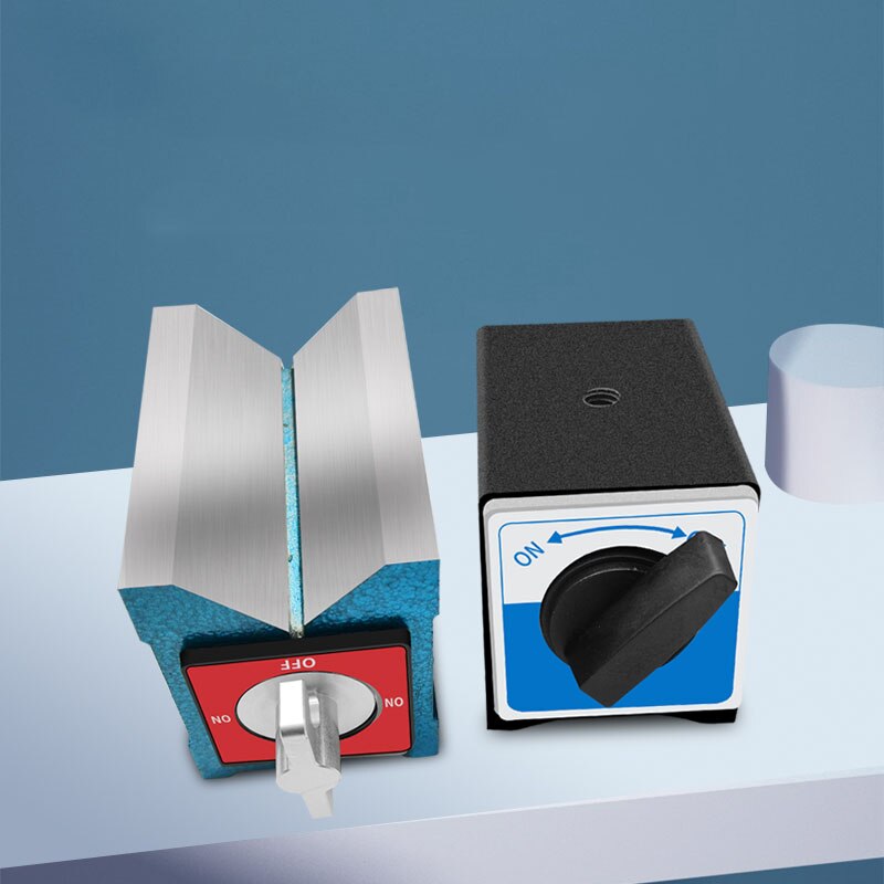 1PC Switch Magnetic Table Base 6T 8T 10T 12T V Type Power Magnetic Base Dial Indicat Base with On/Off Switch