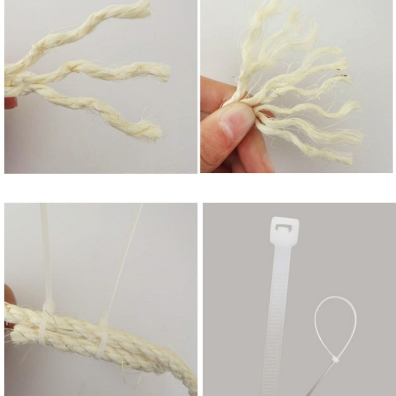 Cuerda Sisal Natural para rascador para gato de 3/5M, juguetes para hacer bricolaje, escritorio, silla, patas, cuerda para atar Material para gato, afilar garra