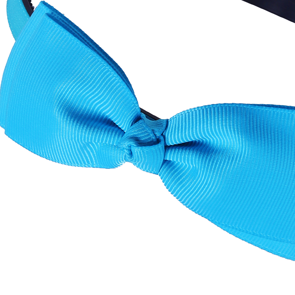 Tiara borboleta vintage, pano azul, meninas, laço fofo, cor sólida, acessórios para cabelo para mulheres, dropshipping