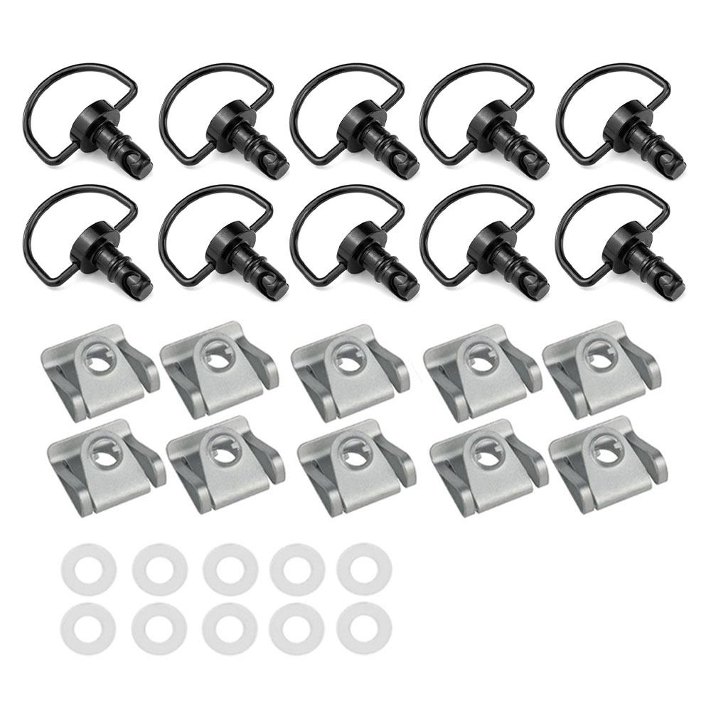 Sujetador de carenado de carrera de giro con anillo en D de liberación rápida para motocicleta de 14mm Universal para Honda Yamaha Suzuki Kawasaki Ducati Aprilia: Gris oscuro