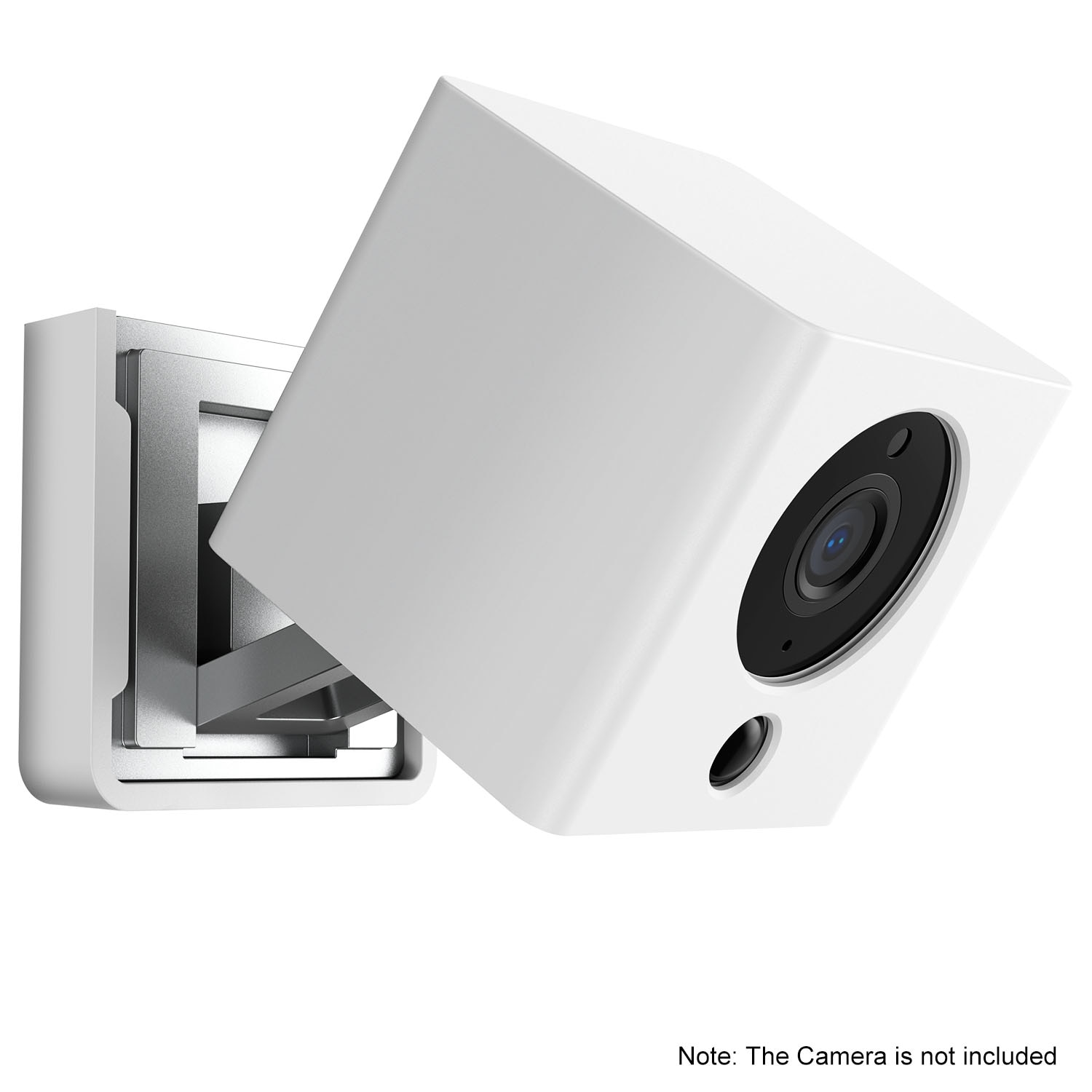 Wyze Cam Silicone Cover Protective Case Wall Mount Bracket with Wall Mount Base Holder for Wyze Cam / iSmartAlarm iSC5D