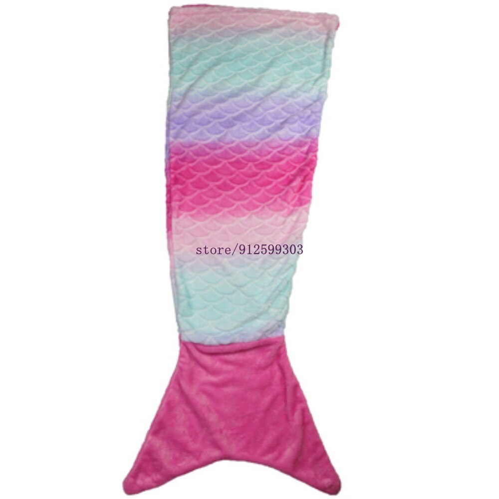 Manta de cola de sirena de tiburón para niños y adultos, saco de dormir, sofá, cama