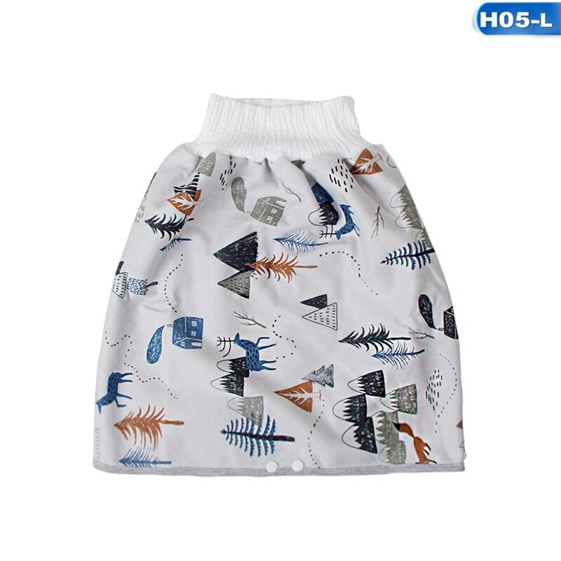 Cute Cartoon Baby Skirt Diapers Reusable Nappies Cotton Training Pants Panties Nappy Cloth Diaper Washable Infants Children Baby: 5 / L
