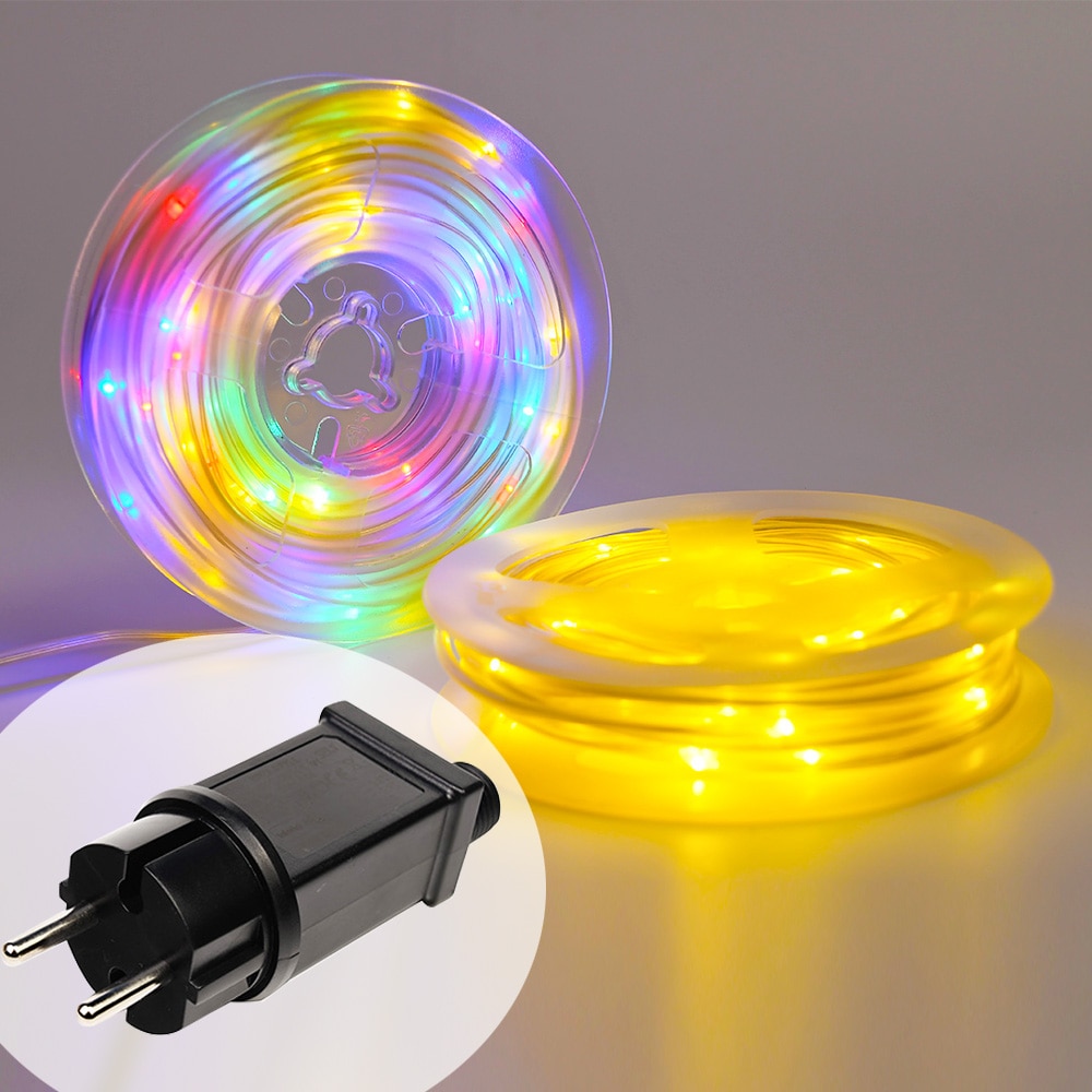 The longest Led Rainbow Tube Fairy String Rope Light Garland Outdoor lighting For String Garland Xmas Festival Party decor