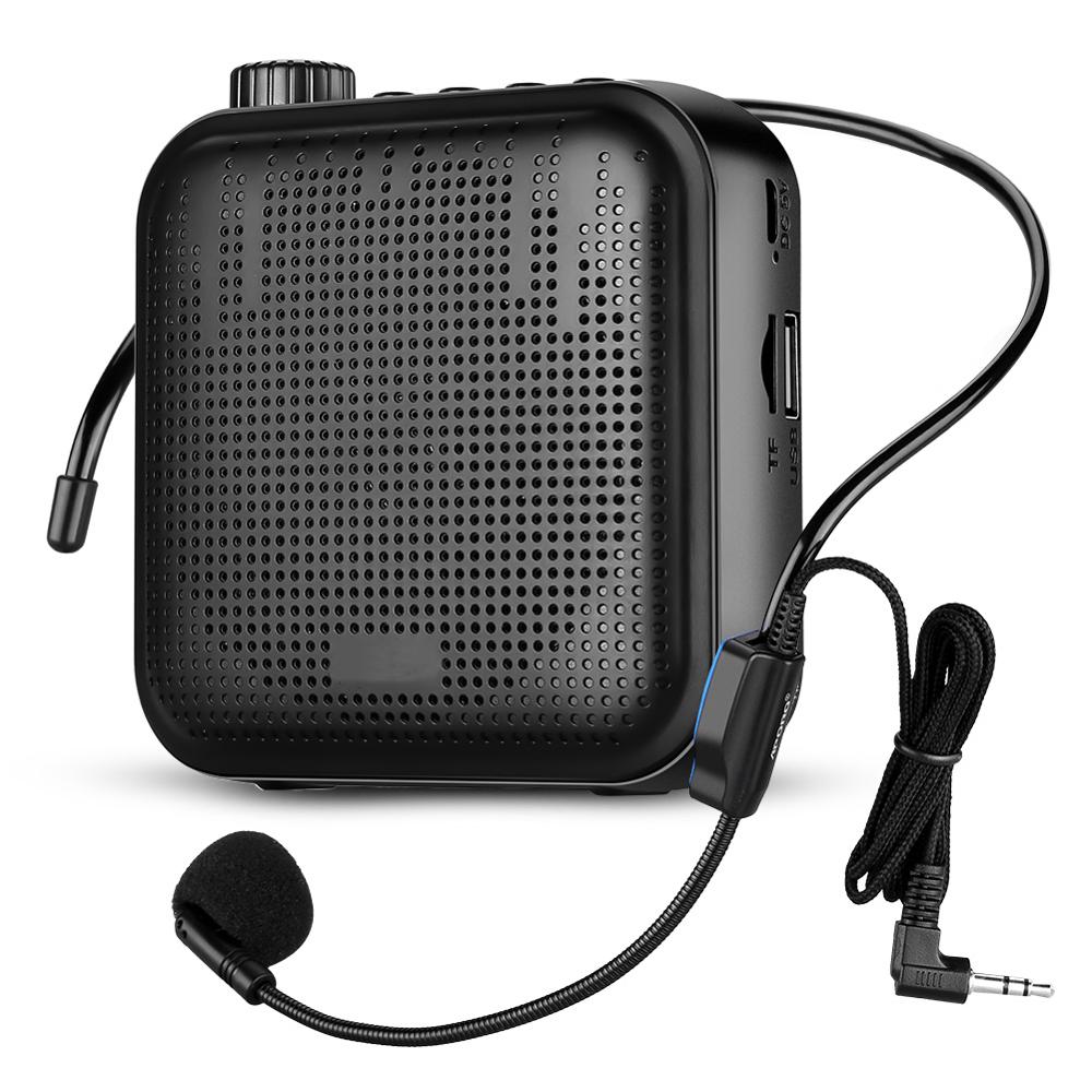 Draagbare 12W Mini Wired Voice Versterker Met Geluid-Amplifying Muziek Bedrade Microfoon Headset Voor Klas Vergaderingen