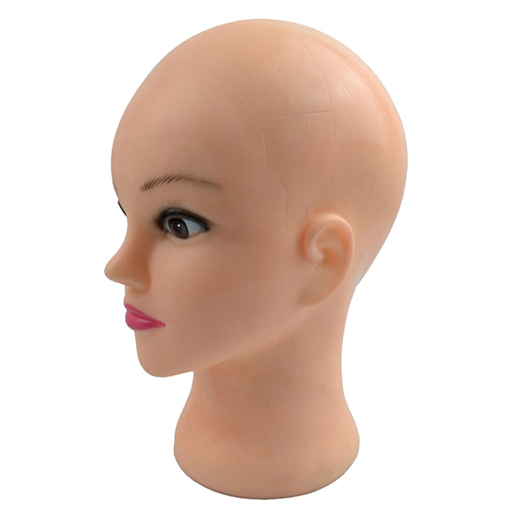 Cabeza de Maniquí de silicona para práctica de entrenamiento, salón de belleza, cara con maquillaje