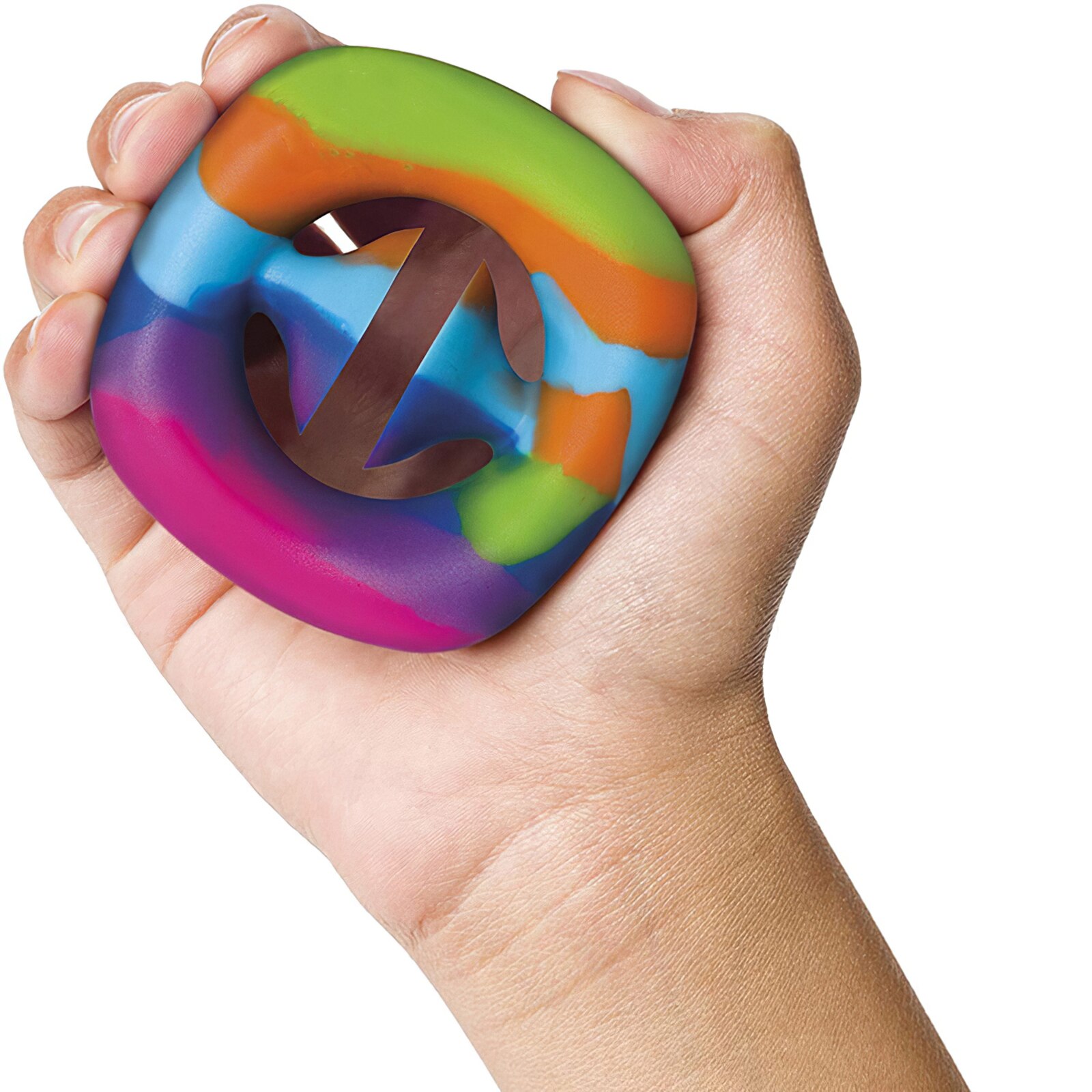 Snappers Rainbow Fidget Toy Stress Relief Anti Anxiety Finger Toy For Kids Student And Adults Squeeze Grab Snap Sensory Party