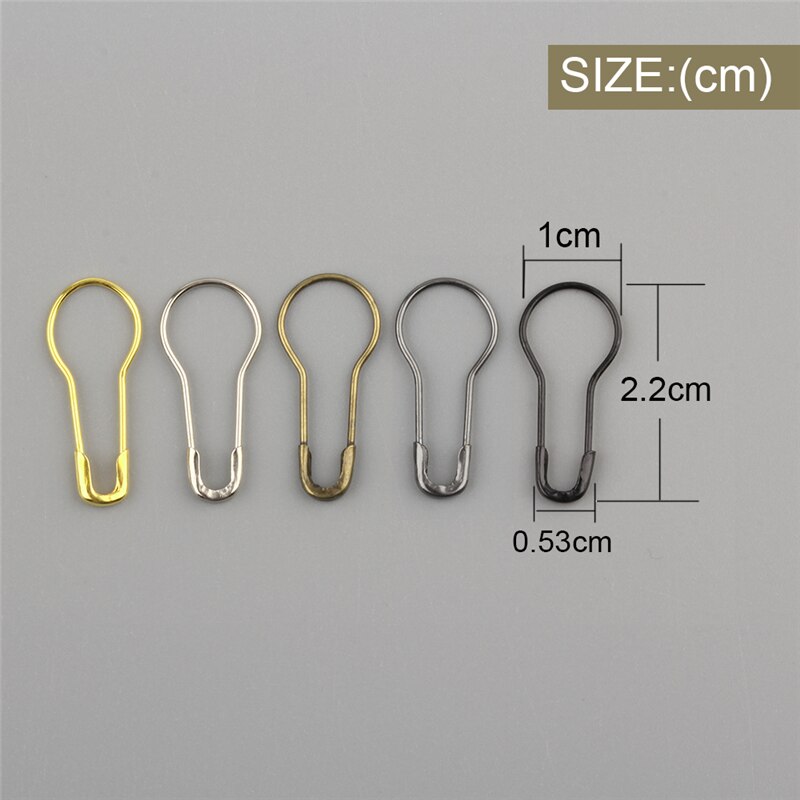 1000 stuks/doos veiligheidsspelden metalen veiligheidsspelden zwart zilver goud grijs anti koper kalebas speld kraal naald spelden diy accessoires