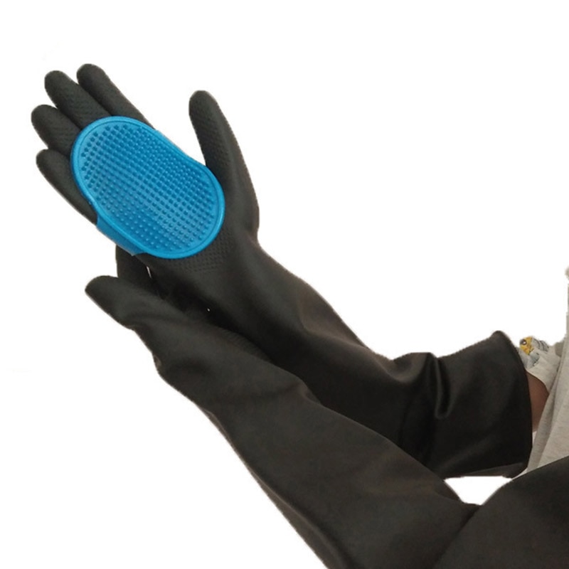 Tresura zwierząt domowych robić karmienia rękawice rękawiczki dla zwierząt skóra anty-chwytając anty ugryzienie rękawice ochronne dla kota psa i ogrodnictwo rękawice robocze: S