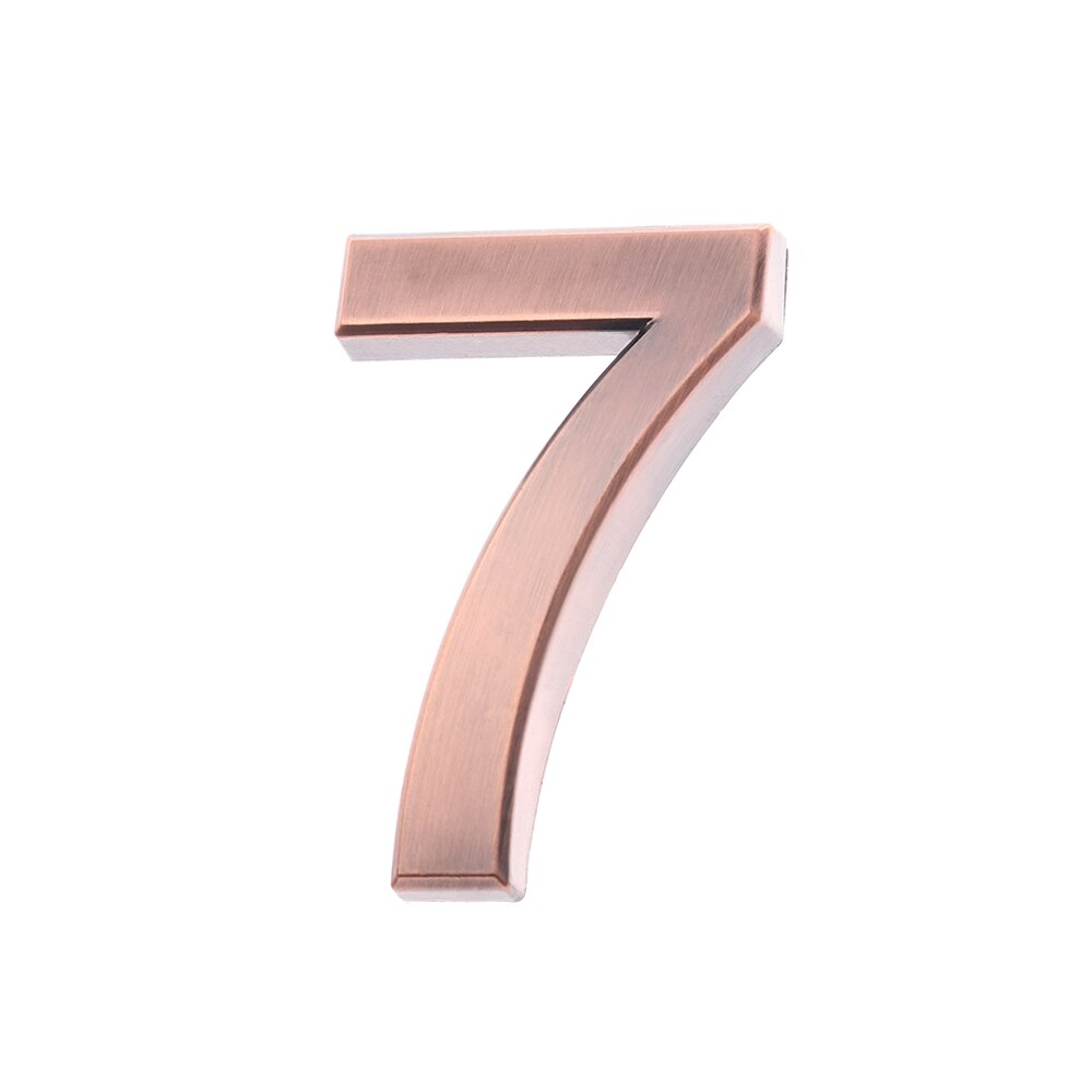0-9 ABS Plastic Cijfer zelfklevende Huis Plaque Adres Teken Kamer Deur Nummer Cijfers Sticker Cijfer Teken hotel Deur Label: 7 / 7cm