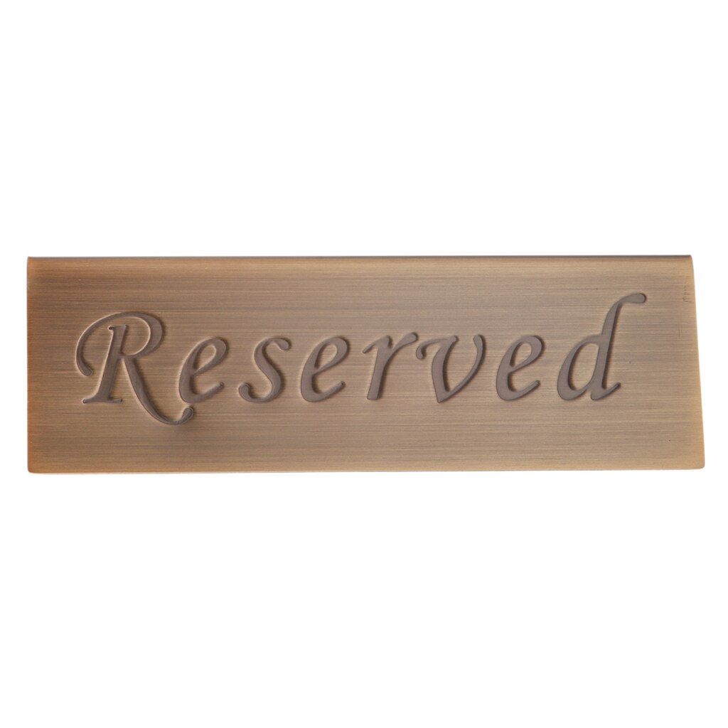 Rustfritt stål reservert bordskilt restaurant reservert holder hotell / klubber