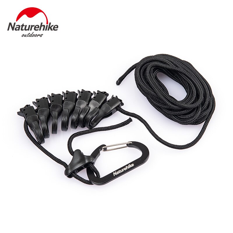 Naturehike-cuerda colgante antideslizante para exteriores, accesorio multiusos para acampar, toldo de línea de ropa, 4,3 M