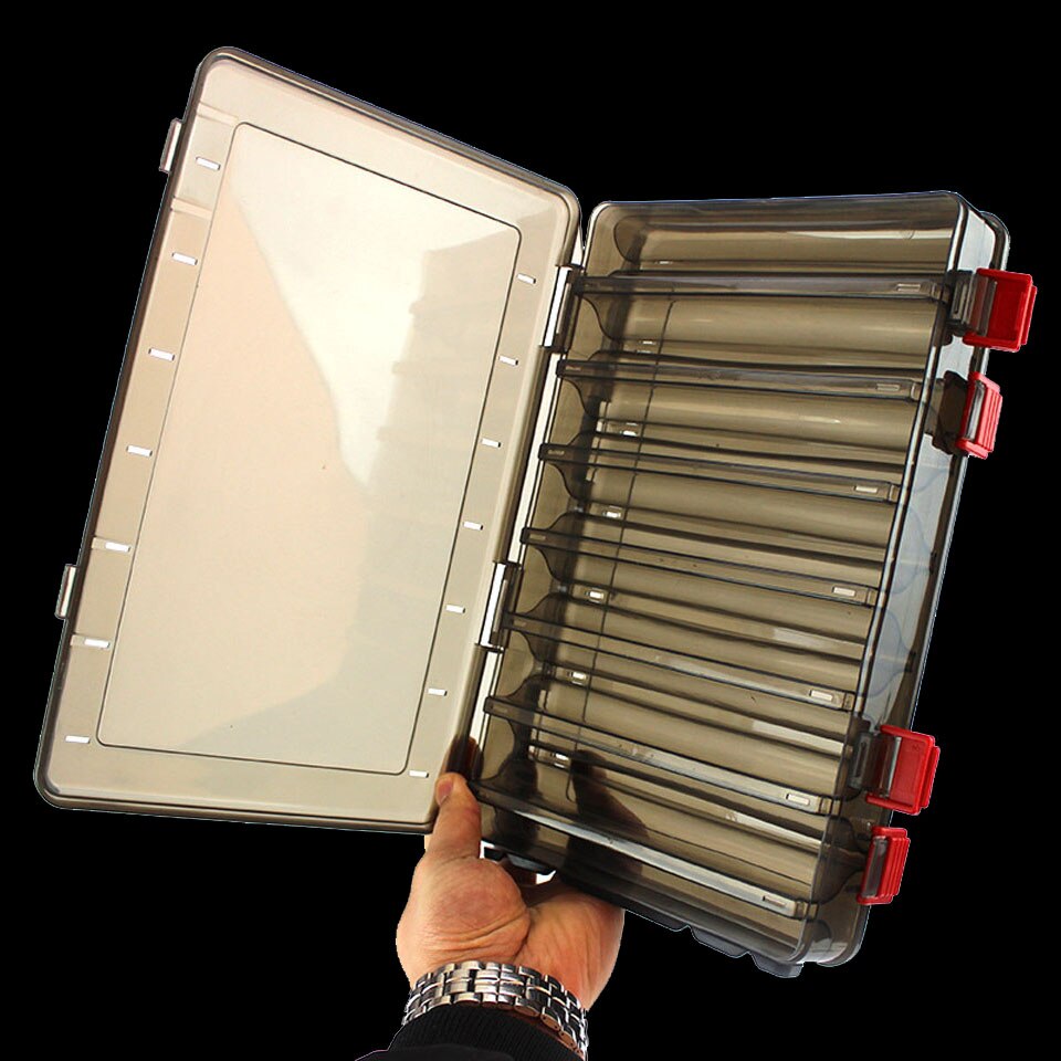 Double side 14 Compartments Fishing lure box Multifunctional Fishing Box Hooks Spoons Storage Boxes Lure Box Fishing Tackle