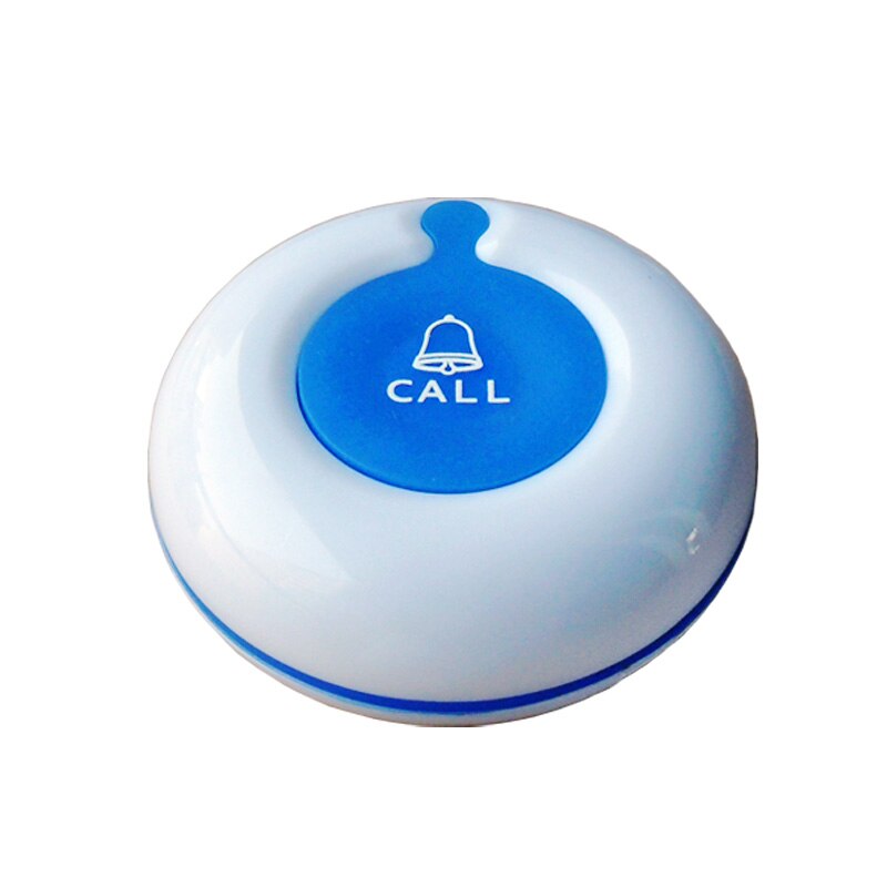 10pcs 433.92mhz Waterproof Wireless Service Calling System Restaurant Buzzer Table Bell Waiter Call button K-O1: white-blue