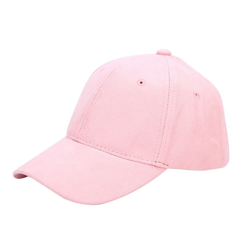 Casual Style Baseball Cap Men Women Angled Brim Adjustable Caps Cotton Strapback Peaked Solid Color Hats: Gold