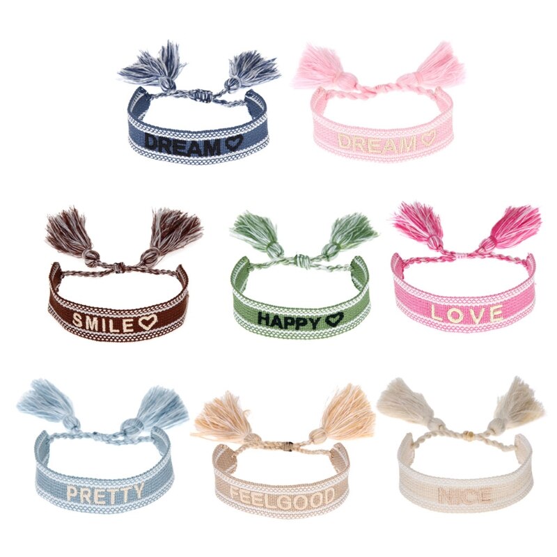 Geweven Vriendschap Twine Armband Knit Karakter Lucky Armband Geweven Geometrische Patroon Verjaardagscadeaus Voor Mannen En Vrouwen