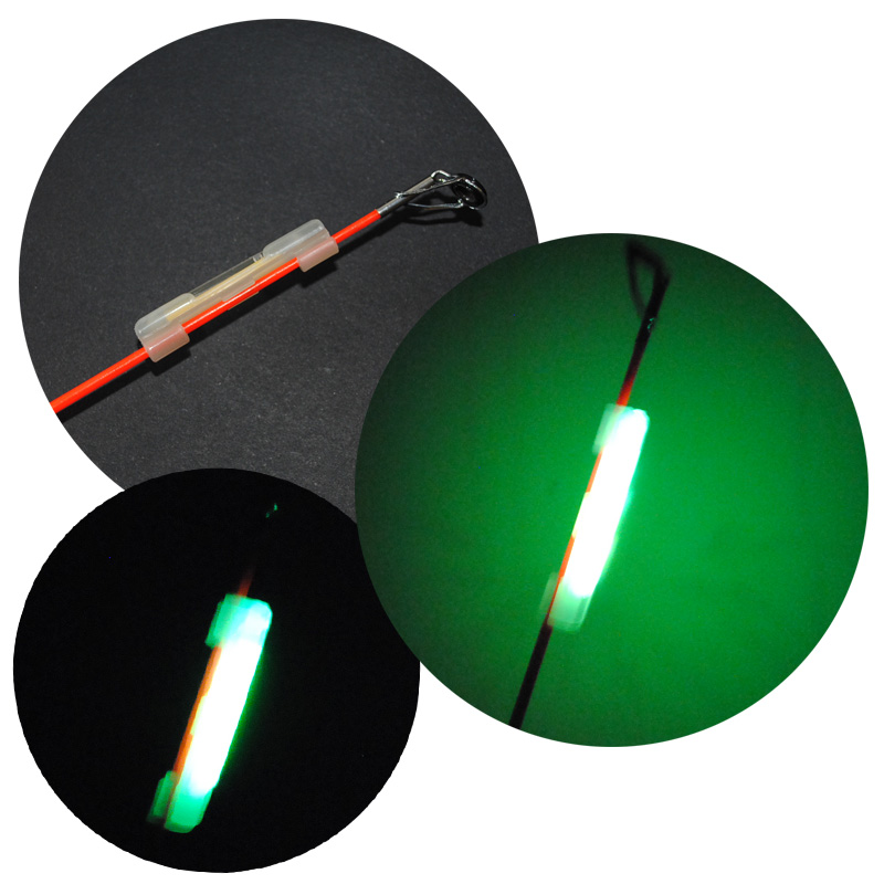8pcs Luminous Lightstick Holder Night Fishing Rod Tip light holder Clip used on fishing rod for chemical light stick J308