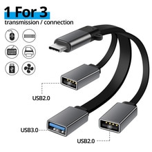 3 In 1 Usb Type C Kabel Otg Adapter Usb 3.0/2.0 Verlengkabel Voor U Disk Converter printer Voor Samsung Macbook Notebook