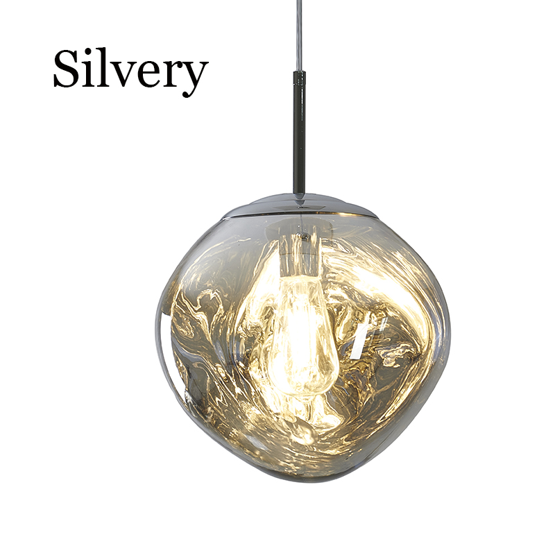 Nordisk lava led-pendellampa modern lampa pvc-belysning vardagsrumslampor inomhusdekoration heminredning loftkök hängande lampor: L / Svart