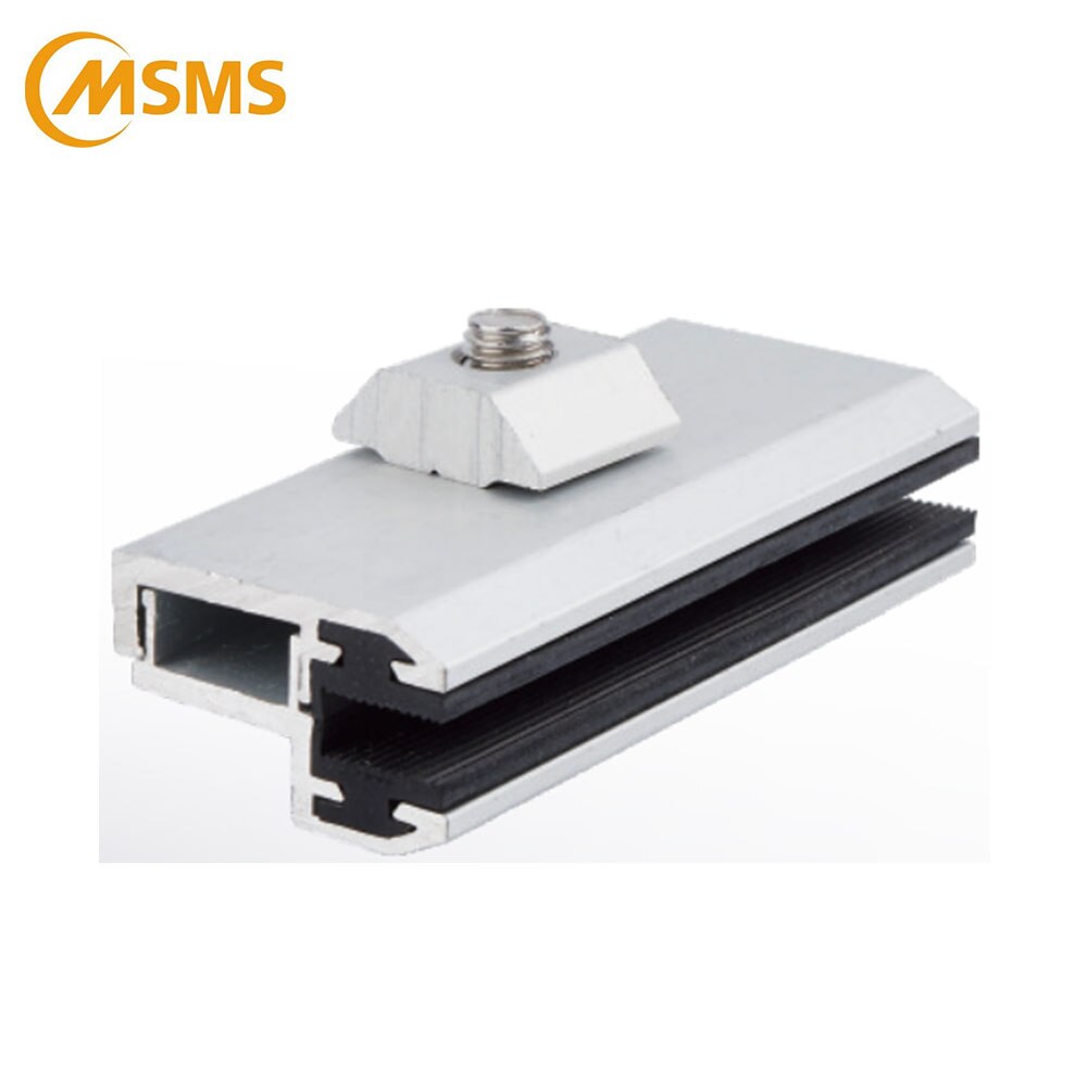 PV Mounting Bracket Aluminum Clamp Mid & End Clamp For Thin Film Solar Panel: end clamp