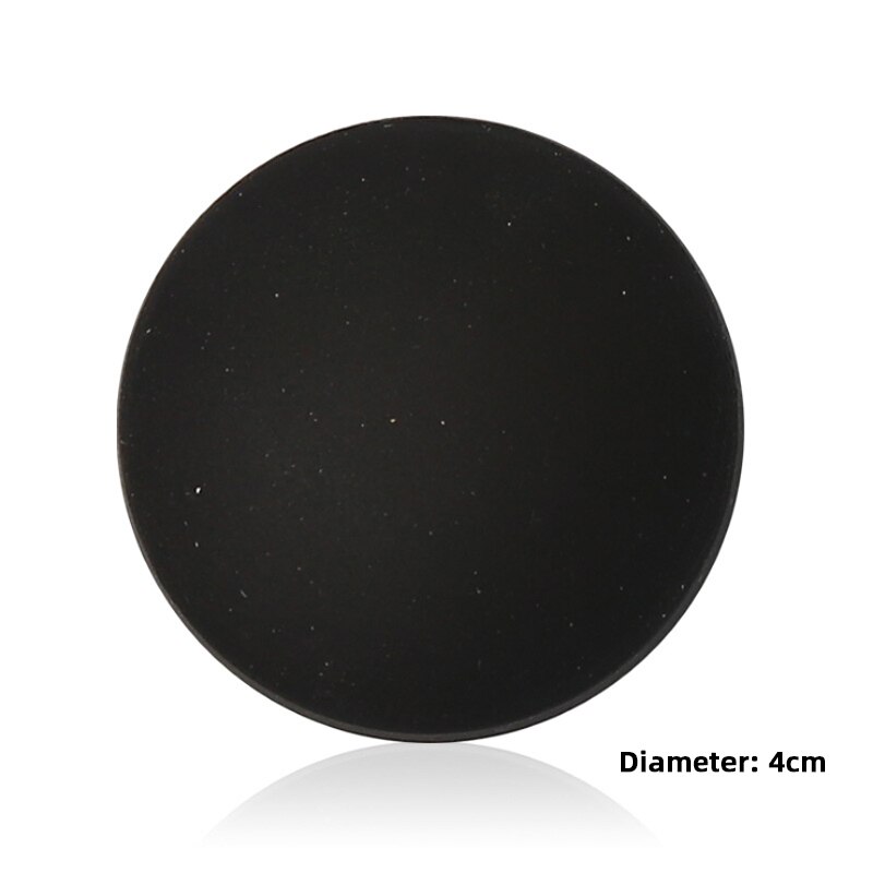 Deurstopper Deurknop Rubber Fender Lock Beschermende Pad Deur Crash Pad Muur Protector Shockproof Deurklink Stop Zelfklevende: Black / 2pcs