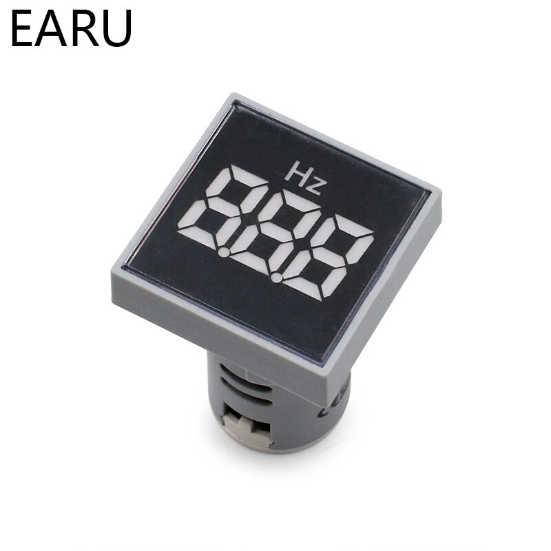 20-75hz mini kvadrat 22mm digital elektricitet hertz frekvens hz mätare monitor tester ström varning led lampa ljus pilot display