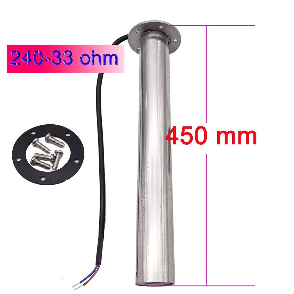 150mm ~ 600mm Abwasser eben Messgerät Sensor Marine Stiefel Auto Kraftstoff Absender Einheit Wasserstand messgeräte 0-190 240-33Ohm wasserstand anzeige: 450mm 240-33Ohm