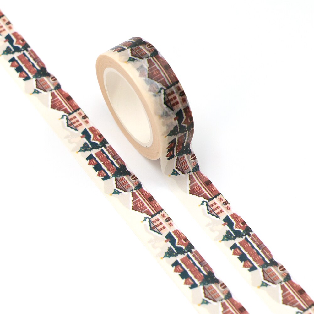 Syntego Washi Tape Natalizio - Nastro Adesivo Decorativo 15 Mm X 10 M Per Scrapbooking E Craft