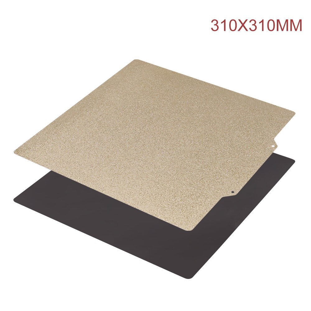 Double Sided PEI Spring Steel Sheet Textured With Magnetic Base 220/235/310mm For 3D Printer Bed: 310x310mm