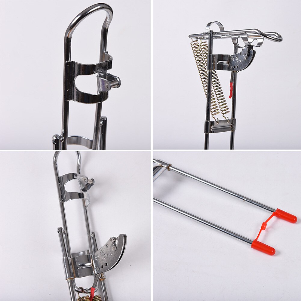 Hook Setter Tackle Pole Mount Support Dual Spring Adjustable Sensitivity Stainless Steel Fishing Rod Holder Automatic Tip-up