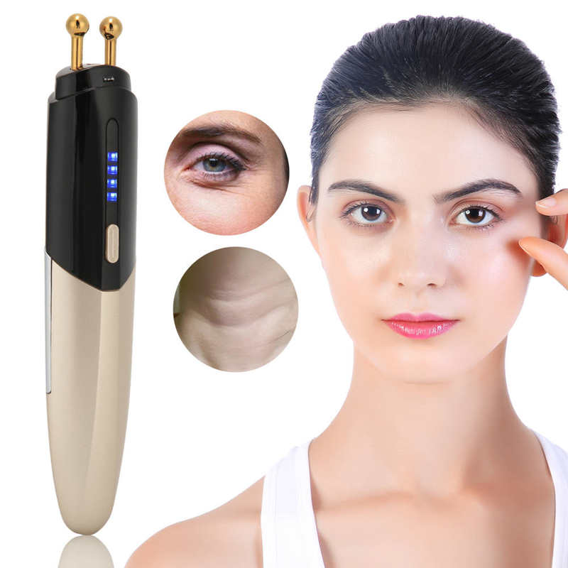 Eye Massager Wand Negatieve Ionen Verwarmde Anti-Rimpel Apparaat Verwijderen Donkere Kringen Eye Beauty Care Tool