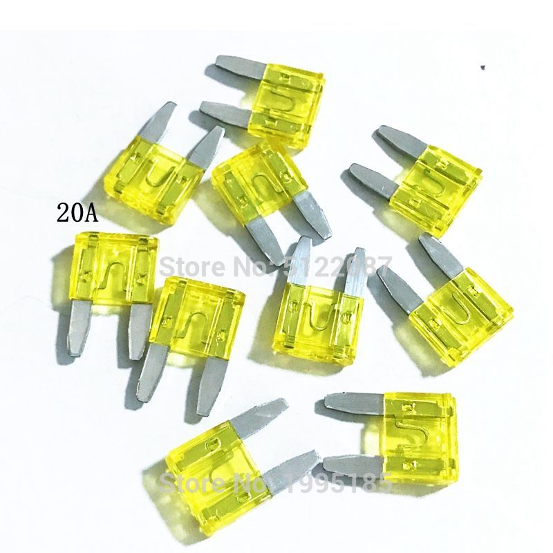 50 Stks/partij Kleine Auto Zekering Auto Standaard Auto Zekering Blade 2A 5A / 7.5A / 10A / 15A / 20A / 25A / 30A 35A Mini Auto Zekering