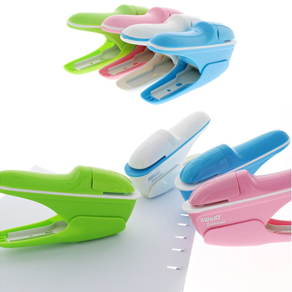 Stapleless Stapler Heavy Duty Environmental Protection Staple Free Stapler 7 Sheets Capacity Portable Office Stapler for Desktop