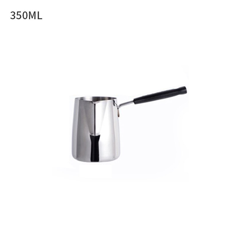 Moka Durable Turkish coffee pot induction cooker teapot kettle gas stove heating stainless steel milk frothing jug latte pot: 350ml