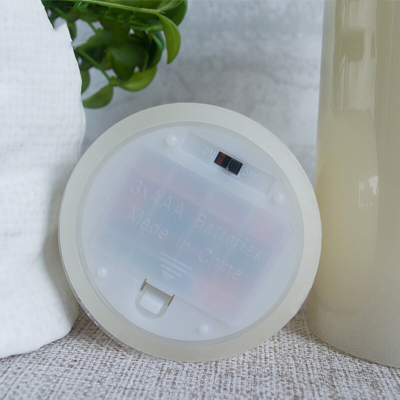 Flameless Candles Ivory Dripless Pillars Include Realistic Dancing LED Flames and 10-Key Remote Control Timer Function