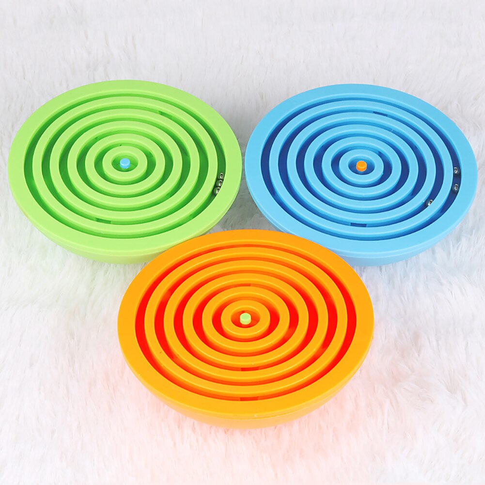 1 PC 3D Doolhof Labyrint Puzzel Game Halve Cirkel Balans Warp Doolhof Puzzel Bal Labyrint Speelgoed Brain Teaser Uitdaging Speelgoed