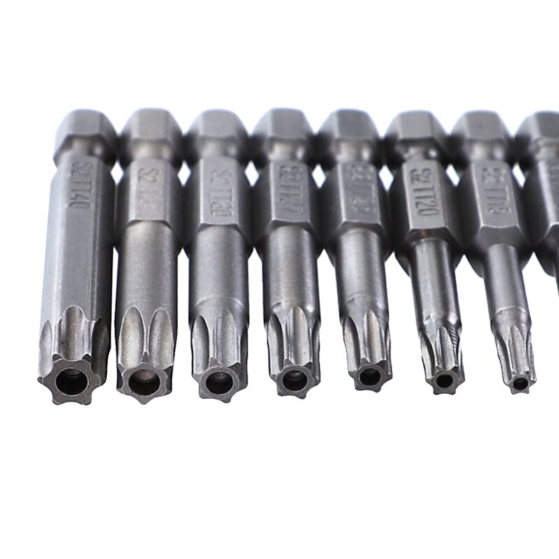 Multifunctionele Legering Staal Torx Schroevendraaier Set Zeshoekige Handvat Mini Magnetische Schroevendraaier Bits Kit Voor Elektrische Handboor