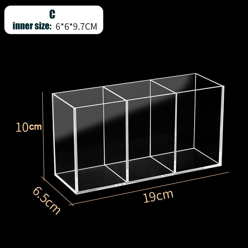 Acrylic Fish Tank Betta Fish Display Rack Multi-grid Desktop Small Fish Tank Isolation Turtle Tank Miniature Landscape: Yellow