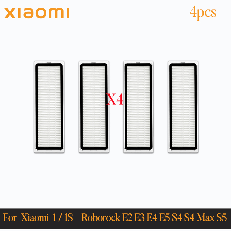 For Xiaomi Mi Robot Vacuum Cleaner 1 / 1S SDJQR01RR SDJQR02RR Roborock E2 E3 E4 E5 S4 S4 Max S5 Main Side Brush Filter: plum