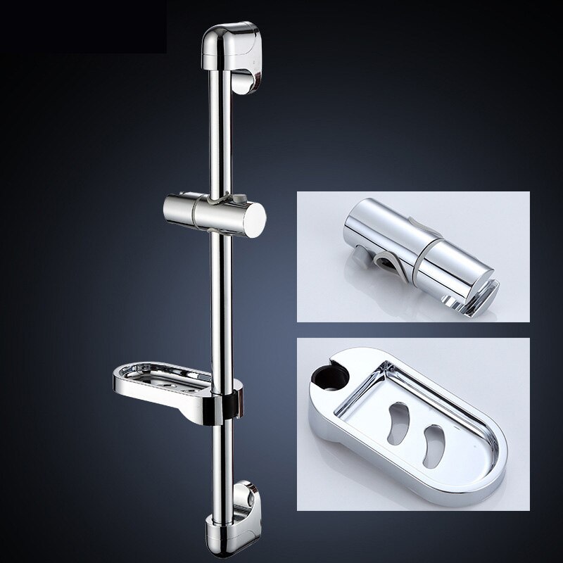 Stainless Steel Adjustable Lifting Shower Sliding Bar Shower Head Rail Slider Holder ABS Sliding Bar Head Holder