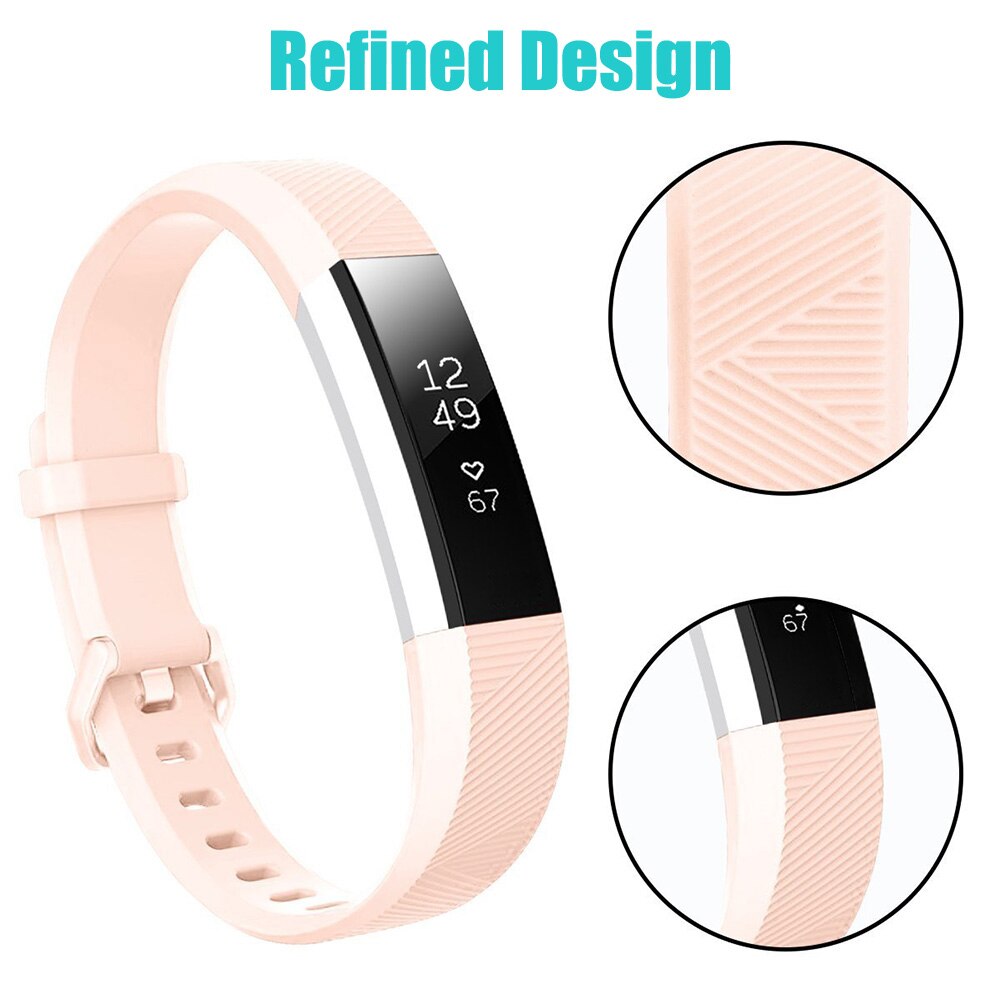 Baaletc For Fitbit Alta HR/Alta Silicone Watchband Replacement Wrist Band Silicon Strap Clasp Smart Wristband Watch For Fitbit