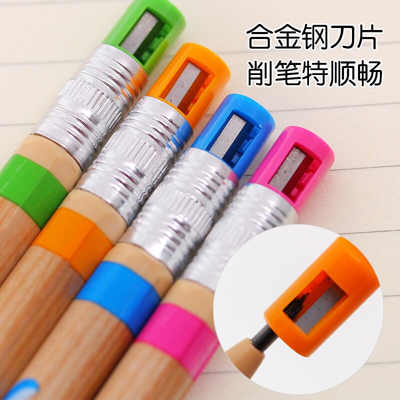Crayon mécanique pour enfants, 5 pièces/lot, papeterie créative avec taille-crayon, fournitures scolaires et de bureau pour élèves
