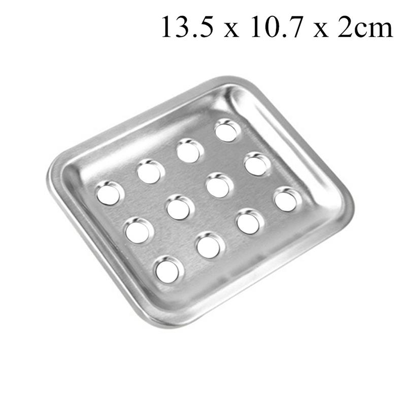 Vliegende Schotel Zeepbakje Rvs Zeep Houder Voor Badkamer En Douche Zeep Houder Double Layer Aftappen Zeepkist: H