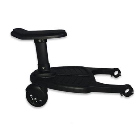 Stroller Accessories Pedal Twins Stroller Standing Plate Rider Buggy Board Sibling Board Second Child Artifact Trailer: BLACK